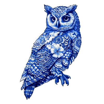 Wooden Puzzles for Adults - Challenging The Night Guardian Adult Puzzle, Unique Animal Shaped Wooden Jigsaw Puzzles for Adults, Creative Gifts Family Games 13.4 * 13in 255pcs