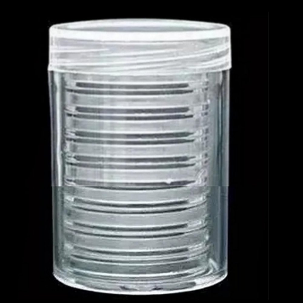 12 Coin Capsule Holders Direct Fit US Half Dollar Size 31mm with Storage Tube