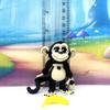 3D Printed Monkey with Banana, 1pc 2.75" Tall Articulated Posable Monkey Animal Toy, Desk Decor AM001-SMALL-NT (Black) view 4