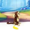 3D Printed Monkey with Banana, 1pc 2.75" Tall Articulated Posable Monkey Animal Toy, Desk Decor AM001-SMALL-NT (Brown) view 3