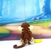 3D Printed Monkey with Banana, 1pc 2.75" Tall Articulated Posable Monkey Animal Toy, Desk Decor AM001-SMALL-NT (Brown) view 4