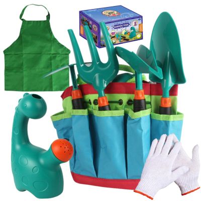 Kids Gardening Tools - Educational Ergonomic Toy Kit, Child Friendly Gardening Set, Sturdy Lightweight Design, Safe Fun Hands on Learning, Outdoor Activity, Boys Girls Repotting Digging Watering Use