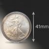 10 Coin Capsule Holders Direct Fit US Silver American Eagle Dollar 41mm with Storage Tube view 3
