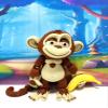 3D Printed Articulated Monkey with Banana in a Tree, 1pc 5" Tall Posable and Hangable Monkey, Articulated Animal Toy, Desk Decor (Brown & Beige) view 4