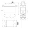 6V 13KG Digital Servo Metal Gear Continuous Steering Servo Motor view 4