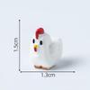 10Pcs 3D Square Animal Figurines Set - DIY Cute Alpaca, Chick & Sheep Miniature Decor for Desktop, Game Room & Shelf Display, Creative Small Ornaments and Collectible Model Car Accessories view 4