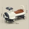 Wiggle Scooter Twist Car Music with Music Light Silent PU Universal Wheels Anti-Rollover Sturdy Swing Cars(Grey) view 2