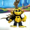 3D Printed Articulated Monkey with Banana in a Tree, 1pc 5" Tall Posable and Hangable Monkey, Articulated Animal Toy, Desk Decor (Black & Gold) view 4