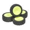 RC Repairs Models For Wltoys 144001 124010 124016 124018 124019 12428 For MJX 16207 1/12 1/14 1/16 4pcs 75mm Rubber Tire Wheel RC Car Upgrade Parts view 1