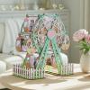 Cutywood 3D Wooden Puzzles for Adults, DIY Ferris Wheel with Spinning Photo Frames, DIY Model Kits for Adults Teens, Valentine Gifts for Girlfriend Families Women Men Desk Decor(Mint Green) view 2