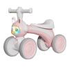 Wiggle Scooter Balance Bike Indoor Outdoor Non-Pedal Baby Walker Toys Silent Wheels Kids First Bike Cute Rabbit(Pink) view 1