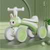 Wiggle Scooter Balance Bike Indoor Outdoor Non-Pedal Baby Walker Toys Silent Wheels Kids First Bike Cute Rabbit(Pink) view 3
