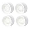 4pcs 52mm 1 10 Scale RC Car Plastic Wheel Rims Compatible with On Road Drift Racing Compatible with XV02 and Similar Models(White) view 1