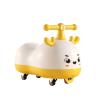 Wiggle Scooter Peanut Shape Wiggle Car for Kids with Music Light Anti-Rollover Silent Flash Wheels Multifunctional(Yellow,No Music) view 1