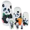 Yoption Panda Nestingdolls, Handmade Wooden Matryoshkadolls for Adults Easter Thanksgiving Christmas Birthday Home Decoration view 1