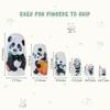 Yoption Panda Nestingdolls, Handmade Wooden Matryoshkadolls for Adults Easter Thanksgiving Christmas Birthday Home Decoration view 3