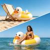 2PCS 35IN Pool Swim Ring Inflatable Pool Floats Water Fun Large Adult Swimming Pool Float for Beach Lake Summer Holiday Beach Party (Duck-Pool Float,2) view 3