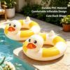 2PCS 35IN Pool Swim Ring Inflatable Pool Floats Water Fun Large Adult Swimming Pool Float for Beach Lake Summer Holiday Beach Party (Duck-Pool Float,2) view 4