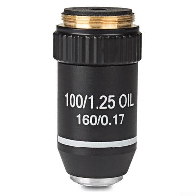 195 Achromatic Objective Lens With 20.2mm RMS, Multi Magnification Options For Biological Microscopes, Dust Proof Packaging (100X)