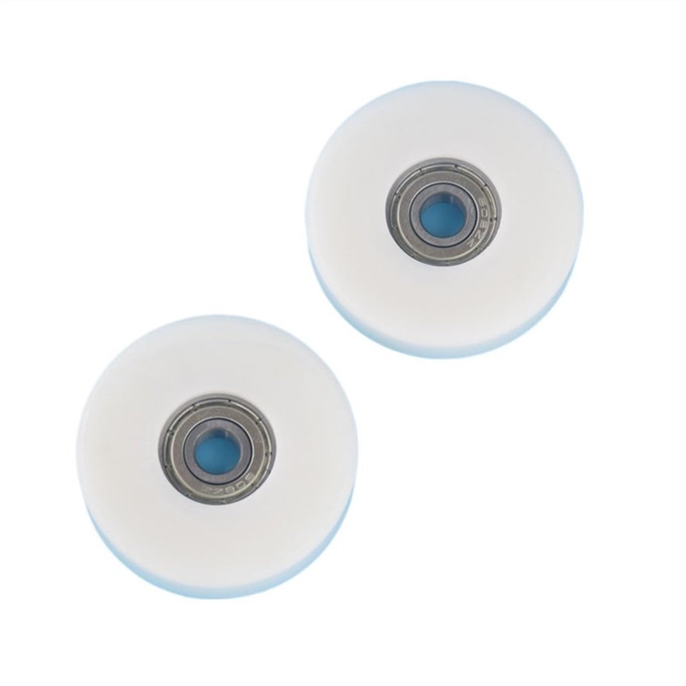 1Pcs 8x50x12 mm Nylon Plastic Wheel with Bearings Flat Miniature Pulley