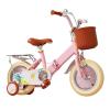 Wiggle Scooter Kids Bike Ages 2-9 Years Bikes with Doll Bike Seat and Basket Foldable Bicycle(Pink1,16inch) view 1