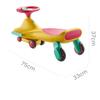 Wiggle Scooter Wiggle Car Wide Seat PU Silent Wheel Colorful Lights Ride on Toy Swing Car Uses for Ages 3 and Up(Purple) view 2