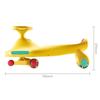 Wiggle Scooter Wiggle Car Wide Seat PU Silent Wheel Colorful Lights Ride on Toy Swing Car Uses for Ages 3 and Up(Purple) view 3