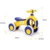 Wiggle Scooter Baby Balance Bike No Pedal 4 Silence Wheels First Riding on Toys for 1 Year Old Boys Girls First Gifts(Rojo,No Light) view 2