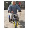 ENWINDXS Easy to Install 3 Wheel Bicycle with Child Seat High Carbon Steel, Blue Pink Red Three Wheel Cruiser Bike Two-Seater Tricycle, Gift Toy Comfortable Pedal Trikes Folding(Blue,14") view 1