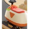 Wiggle Scooter Wiggle Car for Kids Ride on Toys Cute Hamburger Shape Twist Cars with Anti-roll Design Music Lights(Orange) view 4
