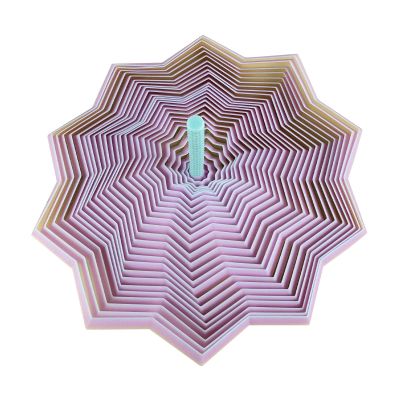 3D Printed Star with Handle Colorful Whirling Spirals Star Sensorys Fidgety Toy Table Ornament Birthday Gift Women Men Decora