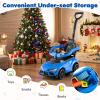 Costzon Push Car for Toddlers, 3 in 1 Toyota Licensed Stroller Sliding Walking Car w/Handle, Music, Safety Guardrail, Under-Seat Storage, Foot-to-Floor Kids Ride On Toys for Boys Girls (Blue) view 4