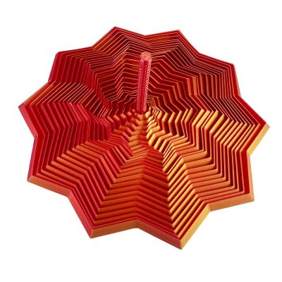 3D Printed Star with Handle Colorful Whirling Spirals Star Sensorys Fidgety Toy Table Ornament Birthday Gift Women Men Decora