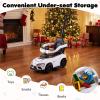 Costzon Push Car for Toddlers, 3 in 1 Toyota Licensed Stroller Sliding Walking Car w/Handle, Music, Safety Guardrail, Under-Seat Storage, Foot-to-Floor Kids Ride On Toys for Boys Girls (White) view 4