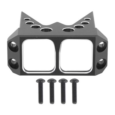 Aluminum Alloy Steering Servo Guard Armor SOA Cover, RC Servo Guard Armor, CNC Processed Protective Cover for 1/10 RC Crawler Cheeter Rig Rock Bouncer Roll Cage Capra RR10 Wraith D (Black)