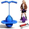 FIALAME Balance Jumping Ball, Pogo Jumper with Handle and Ball Pump, Jumper Balls for Kids & Adults, Pogo Stick with Non-Slip Footpads, Safe and Fun (Blue) view 1