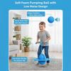 FIALAME Balance Jumping Ball, Pogo Jumper with Handle and Ball Pump, Jumper Balls for Kids & Adults, Pogo Stick with Non-Slip Footpads, Safe and Fun (Blue) view 4