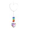 Texvora Crystal Heart, 13.8 In Hanging Ornament, Rainbow Window Prism, Memorial Gift, Acrylic view 1