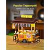 1/12 Scale Japanese DIY Miniature House with LED Lights, Wooden Food Scene Model, Dollhouse Accessories Kit (Glue Not Included/Teppanyaki) view 2