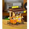 1/12 Scale Japanese DIY Miniature House with LED Lights, Wooden Food Scene Model, Dollhouse Accessories Kit (Glue Not Included/Teppanyaki) view 3