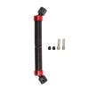 110 to 160mm RC Steel Centre Drive Shaft, Heavy Duty Large Transfer Angle RC Center Drive Shaft for 1/10 Vehicle, Adjustable Length 4.3-6.3in, Compatible with Axial SCX10 90046 a (Black) view 1