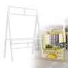 Outdoor Vendor Cart, Portable Metal Market Display Stand, Foldable Iron Stall Kiosk for Selling Snacks, Sweets, and Toys - Quick DIY Assembly view 1