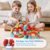 Hestiasko Magnetic Train Set for Kids, 3D Electric Train Set, STEM Educational Building Toy, DIY Learning Track with Vertical Climb & Upside Down Action, Gift for Toddlers Boys Girls Ages 3 4 5 6+ view 2