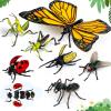 7Pcs Lifelike 3D Puzzles for Kids,1:1 Replica Insect Building Toys for 5 6 7 8+ Year Old Boys Girls,Slot-Assembly Building Blocks,Bug Realistic Figures Set,Educational Toys Ideal for Class,Party view 1