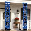 Graduation Decorations 2026 Porch Banner, Graduation Banner Class of 2026, Blue Congrats Grad Decorations for Door and Porch Party Supplies view 1