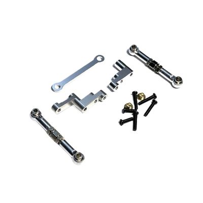 ZenithRide Tie Rod End Set Metal Parts Compatible with Car 16207 16208 16209 16210 H16 H16BM 1/16 RC(Blanc)