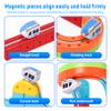 Hestiasko Magnetic Train Set for Kids, 3D Electric Train Set, STEM Educational Building Toy, DIY Learning Track with Vertical Climb & Upside Down Action, Gift for Toddlers Boys Girls Ages 3 4 5 6+ view 3