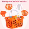 Toddmomy 2pcs Kids Grocery Basket Toy with Handle, Small Plastic Play Shopping Baskets for Pretend Play, Outdoor Or Indoor Use (Orange) view 4