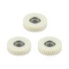 36T Nylon Gear for MXUS 500W Motor, E-for Bike Hub Motor Gear Replacement, Nylon and Metal Gear 3 Pack, 47mm Diameter 13.5mm Thick White Compatible with MXUS 500W view 1