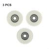 36T Nylon Gear for MXUS 500W Motor, E-for Bike Hub Motor Gear Replacement, Nylon and Metal Gear 3 Pack, 47mm Diameter 13.5mm Thick White Compatible with MXUS 500W view 4